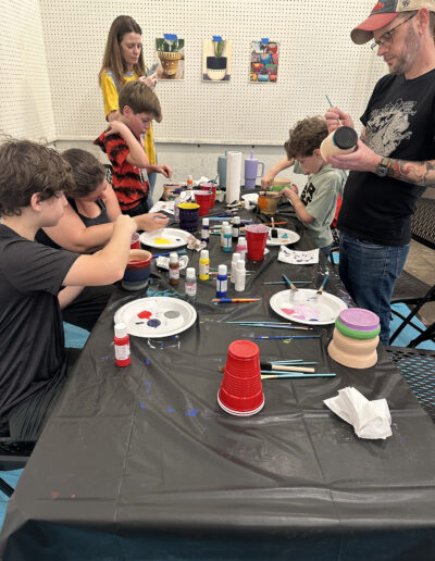 kids with arts and crafts