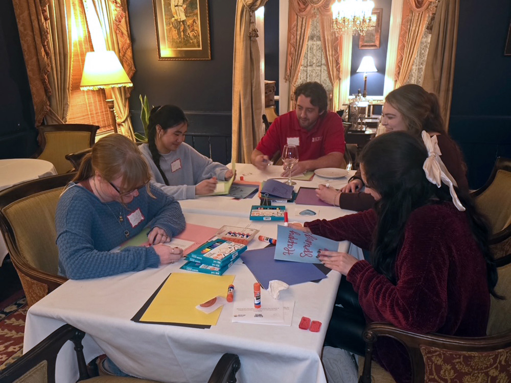 people playing board games